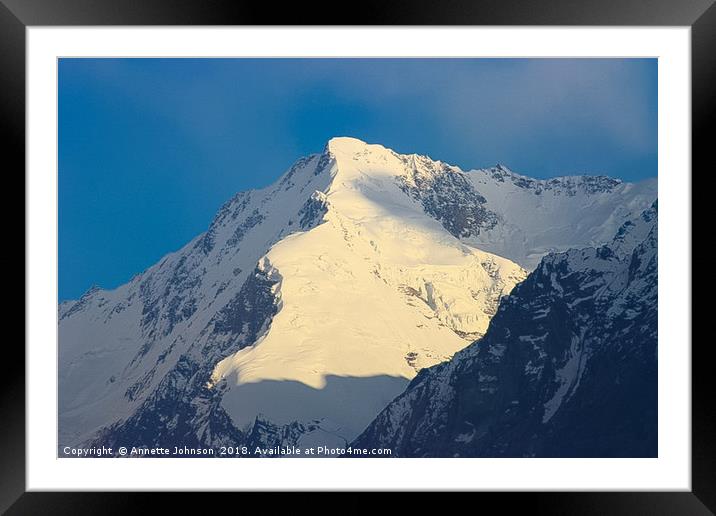 Pamir Mountains in the Wakhan Valley #1 Framed Mounted Print by Annette Johnson