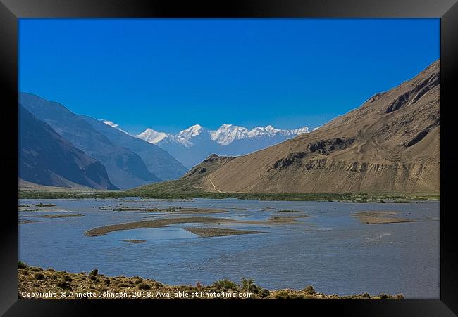 Pamir Mountains in the Wakhan Valley #2 Framed Print by Annette Johnson