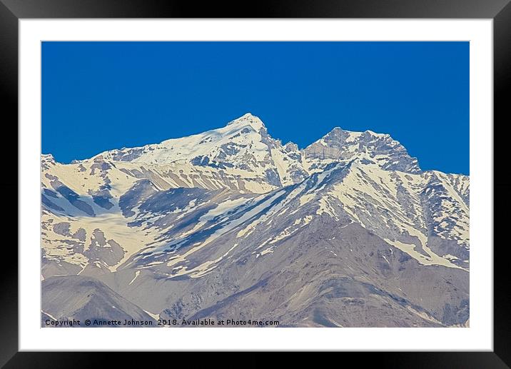 Pamir Mountains in the Wakhan Valley #3 Framed Mounted Print by Annette Johnson
