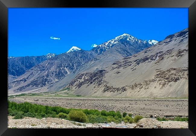 Pamir Mountains in the Wakhan Valley #6 Framed Print by Annette Johnson