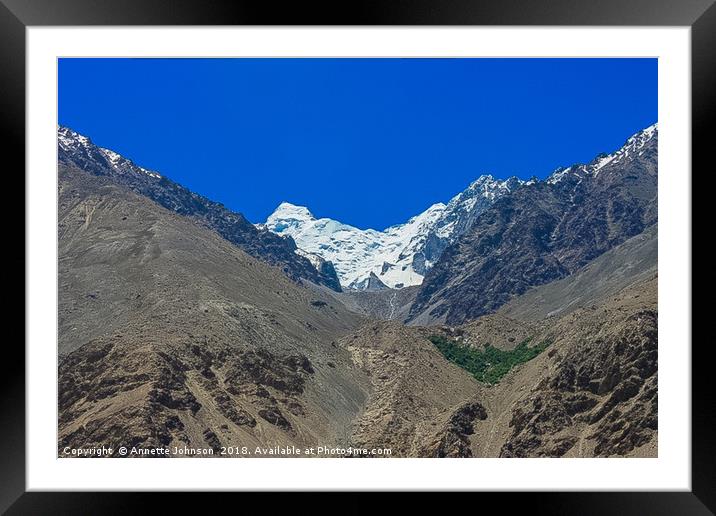 Pamir Mountains in the Wakhan Valley #7 Framed Mounted Print by Annette Johnson
