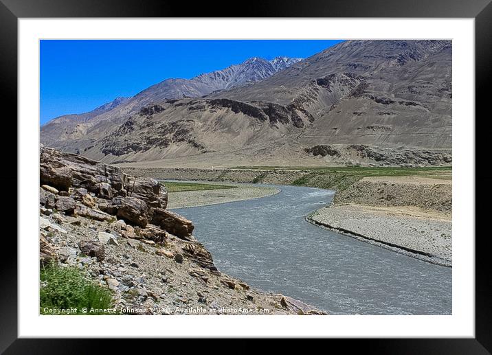 Pamir Mountains in the Wakhan Valley #11 Framed Mounted Print by Annette Johnson