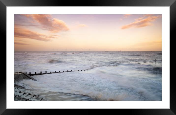 Late Afternoon, Aberdeen Beach Framed Mounted Print by Mike Stephen