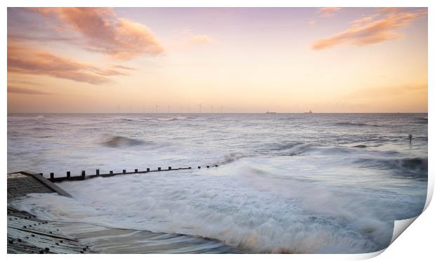 Late Afternoon, Aberdeen Beach Print by Mike Stephen