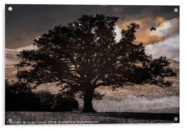 Gothic Tree Acrylic by Jacqui Farrell