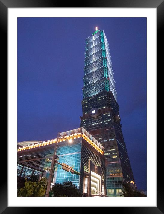 101 Tower Taiwan Framed Mounted Print by raymond mcintosh