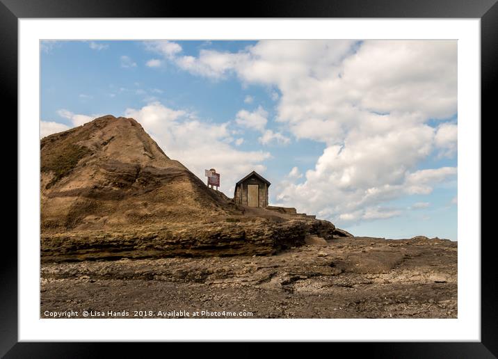Hut, Filey Brigg, Filey, North Yorkshire Framed Mounted Print by Lisa Hands