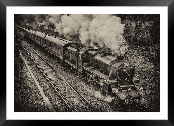 LMS Stanier Class 44871 Framed Mounted Print by Phil Clements