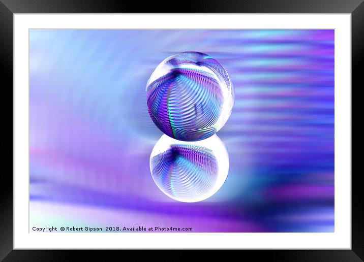 Rolling orb in a rush Framed Mounted Print by Robert Gipson