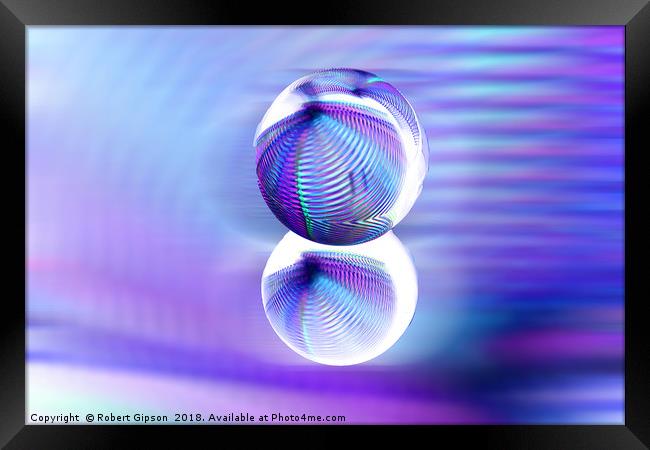 Rolling orb in a rush Framed Print by Robert Gipson