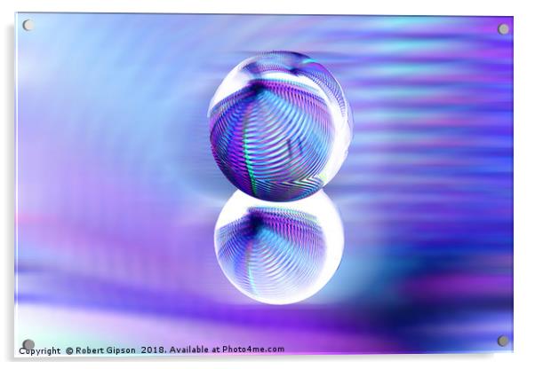 Rolling orb in a rush Acrylic by Robert Gipson