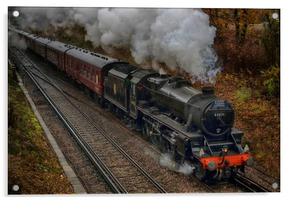 LMS Stanier Class 44871 Acrylic by Phil Clements
