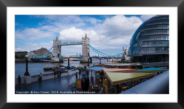 Creative Tower Bridge Landscape Framed Mounted Print by Gary Cooper