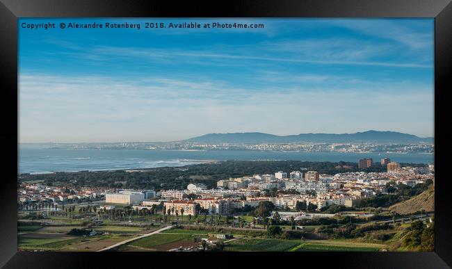 Tagus River, Portugal Panorama Framed Print by Alexandre Rotenberg
