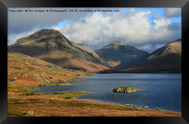 Wastwater Cumbria Framed Print by Derrick Fox Lomax