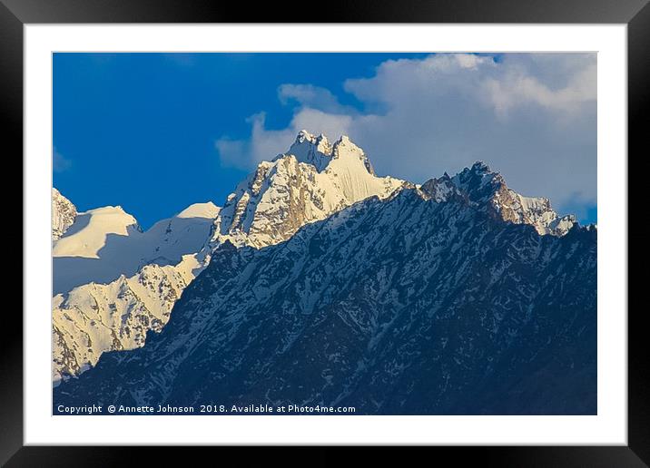 Pamir Mountains in the Wakhan Valley #15 Framed Mounted Print by Annette Johnson