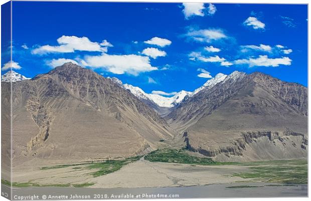 Pamir Mountains in the Wakhan Valley #16 Canvas Print by Annette Johnson