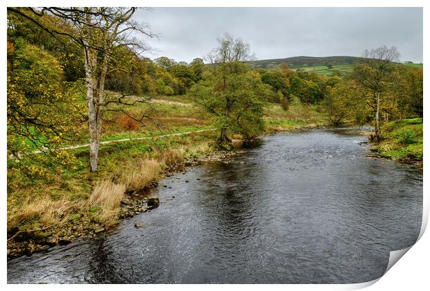 The River Wharfe Yorkshire Print by Diana Mower