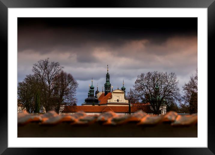 Baroque Klokoty church and cloister.Tabor city, Cz Framed Mounted Print by Sergey Fedoskin
