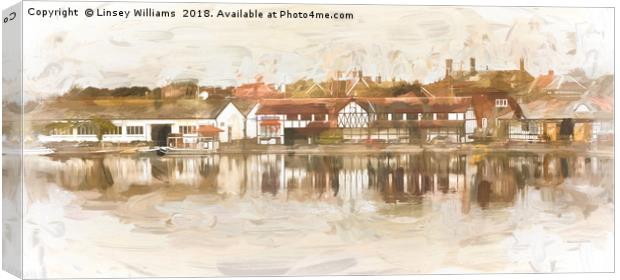 Fairhaven Lake Near Lytham St. Annes Canvas Print by Linsey Williams