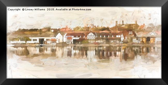 Fairhaven Lake Near Lytham St. Annes Framed Print by Linsey Williams