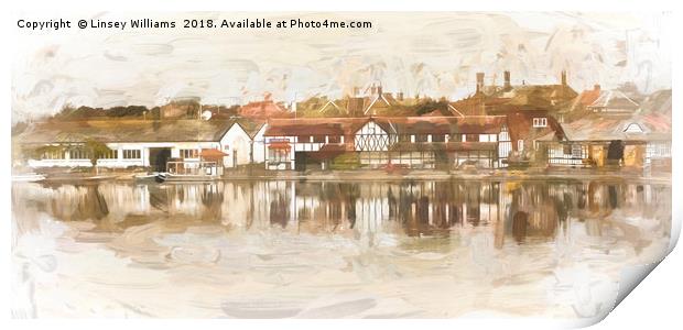 Fairhaven Lake Near Lytham St. Annes Print by Linsey Williams