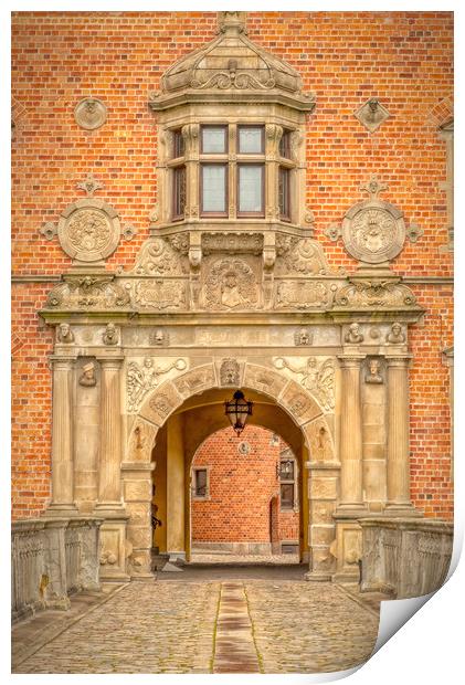 Vallo Castle Entrance Arch Print by Antony McAulay