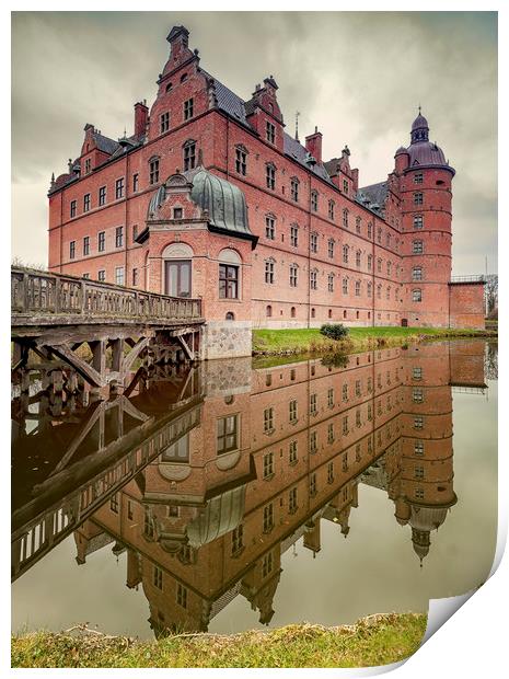 Vallo Castle Old Bridge Corner Print by Antony McAulay