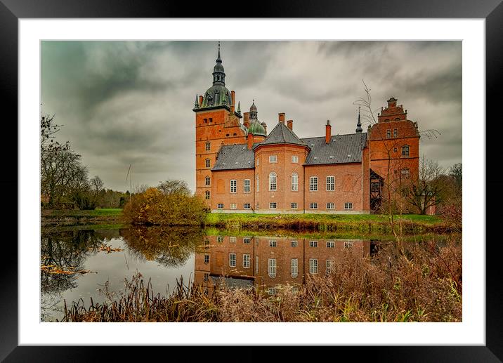 Vallo Castle with Reflection Framed Mounted Print by Antony McAulay