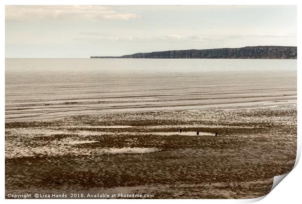 Filey Bay, North Yorkshire - 5 Print by Lisa Hands