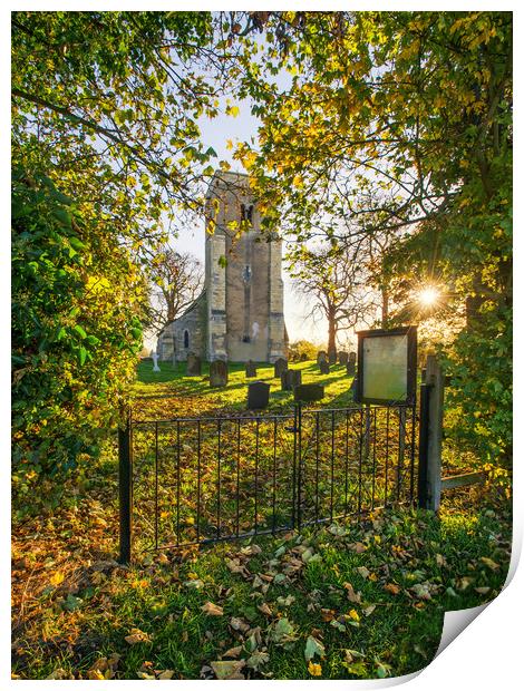 Heapham church  Print by Jason Thompson