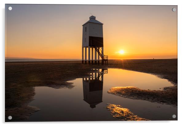   The legged Lighthouse, Burnham-on-sea Acrylic by Dean Merry