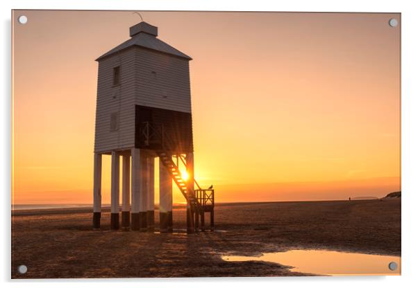   The legged Lighthouse, Burnham-on-sea Acrylic by Dean Merry