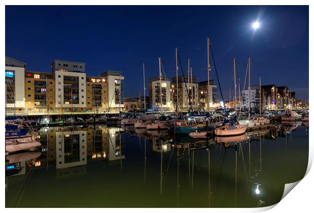 Marina View, Portishead  Print by Dean Merry