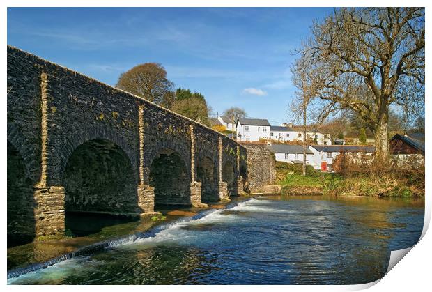 Withypool Bridge & River Barle                     Print by Darren Galpin