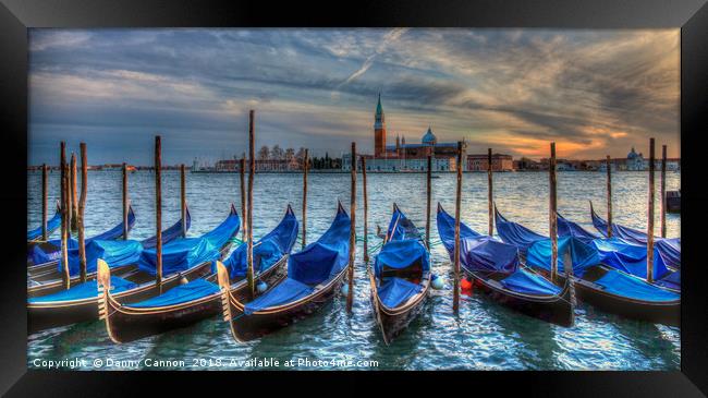Venice Gondolas Framed Print by Danny Cannon