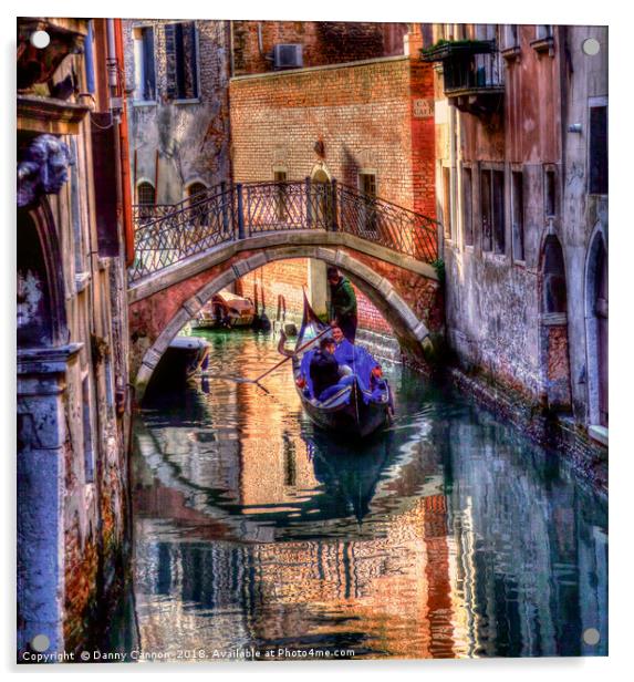 Venice Waterways Acrylic by Danny Cannon