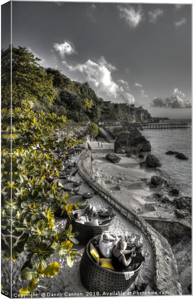 Rock Bar Jimbaran Bali Canvas Print by Danny Cannon