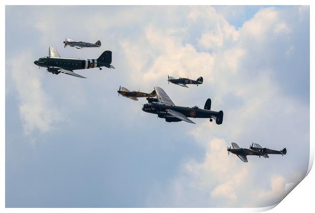 BBMF Trenchard Plus Formation Print by Oxon Images