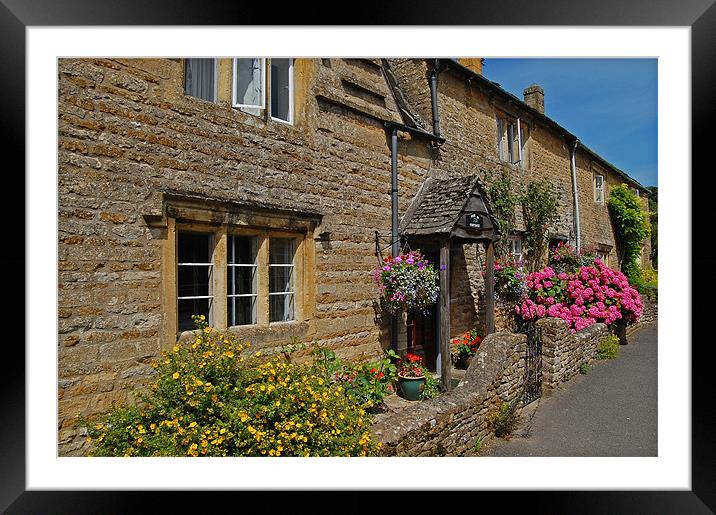 Lower Slaughter Framed Mounted Print by Geoff Storey