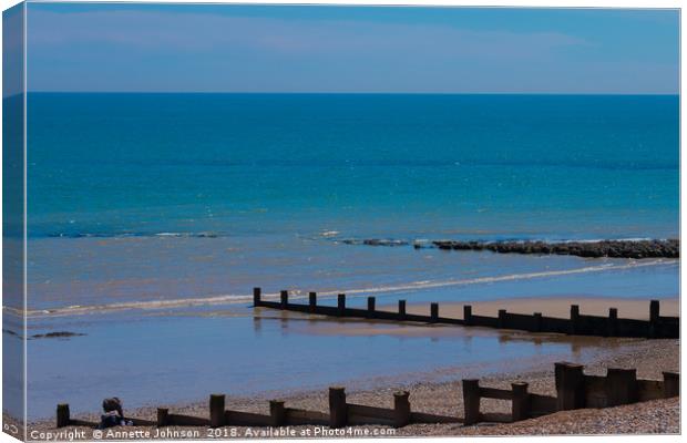 Bexhill Beach #2 Canvas Print by Annette Johnson
