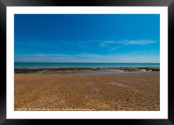 Bexhill Beach #3 Framed Mounted Print by Annette Johnson