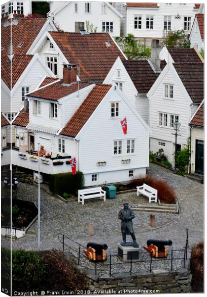 Stavanger, preserved timber housing Canvas Print by Frank Irwin