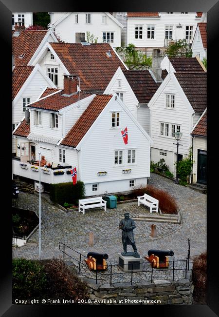 Stavanger, preserved timber housing Framed Print by Frank Irwin