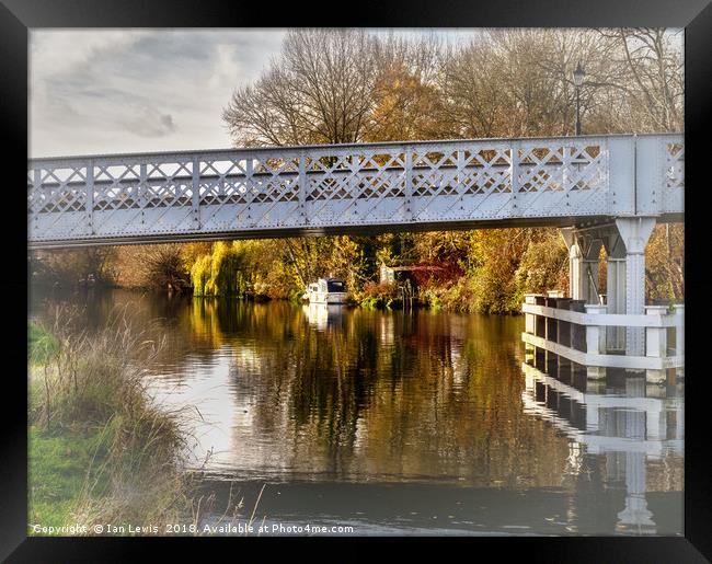 Through Whitchurch Toll Bridge Framed Print by Ian Lewis