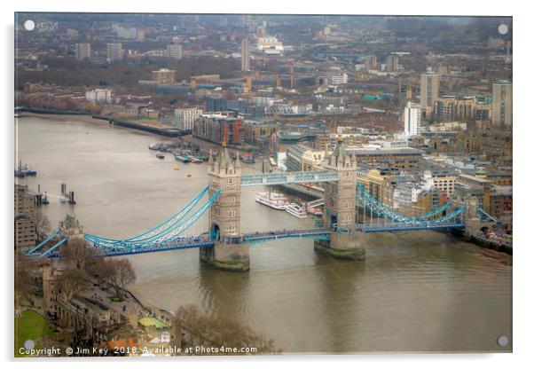 Tower Bridge in the Landscape Acrylic by Jim Key