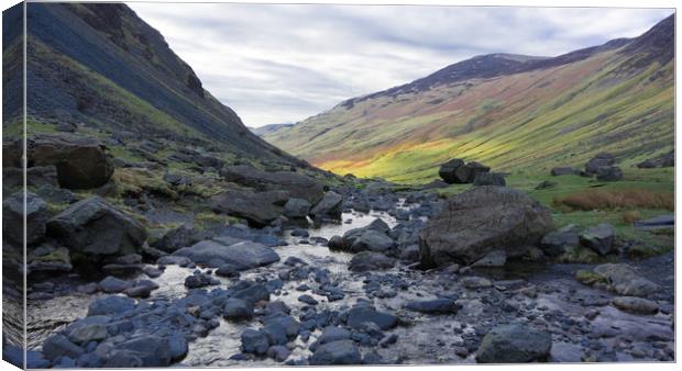Honister Pass, Lake District Canvas Print by Steven Fleck