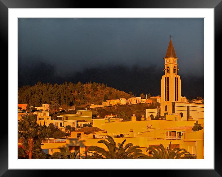 Sunset at El Paso, La Palma Framed Mounted Print by Geoff Storey