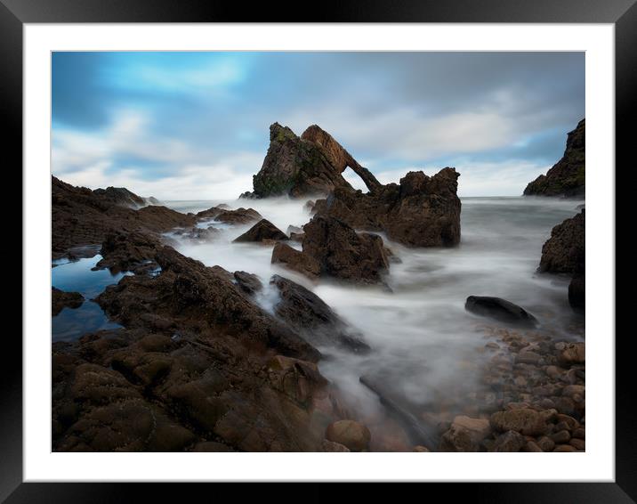 Dramatic Bow Fiddle Rock Seascape Framed Mounted Print by Tommy Dickson