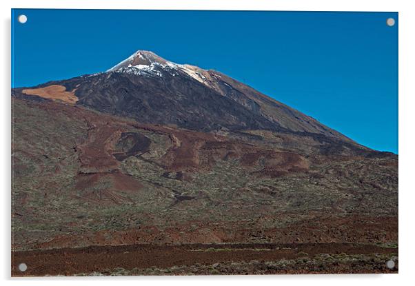 Mount Teide, Tenerife Acrylic by Geoff Storey